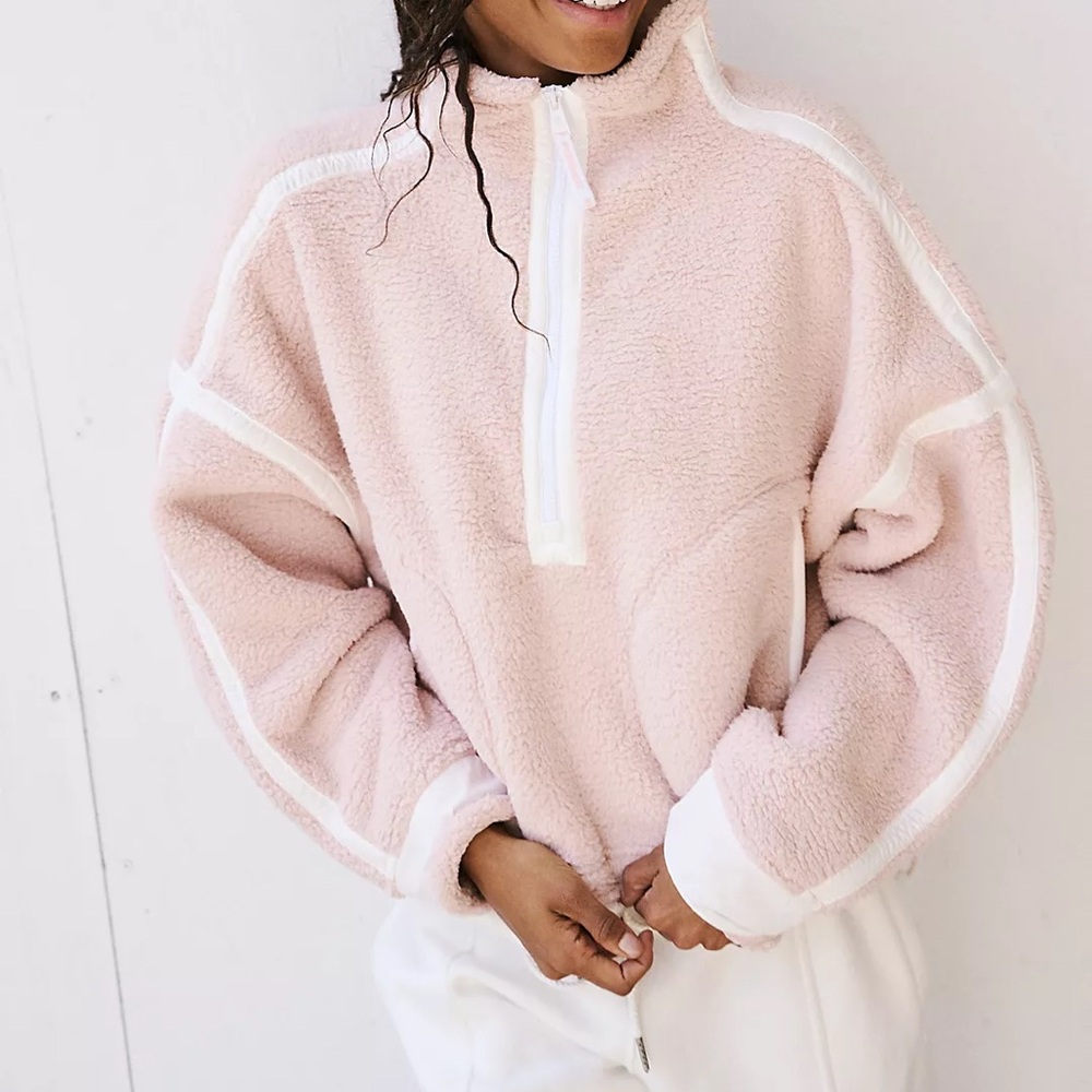 FP Movement by Free People Pink Fleece Jacket